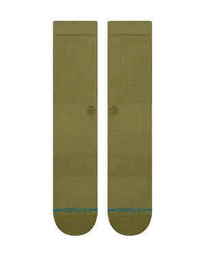 Stance Icon Socks - Olive - -