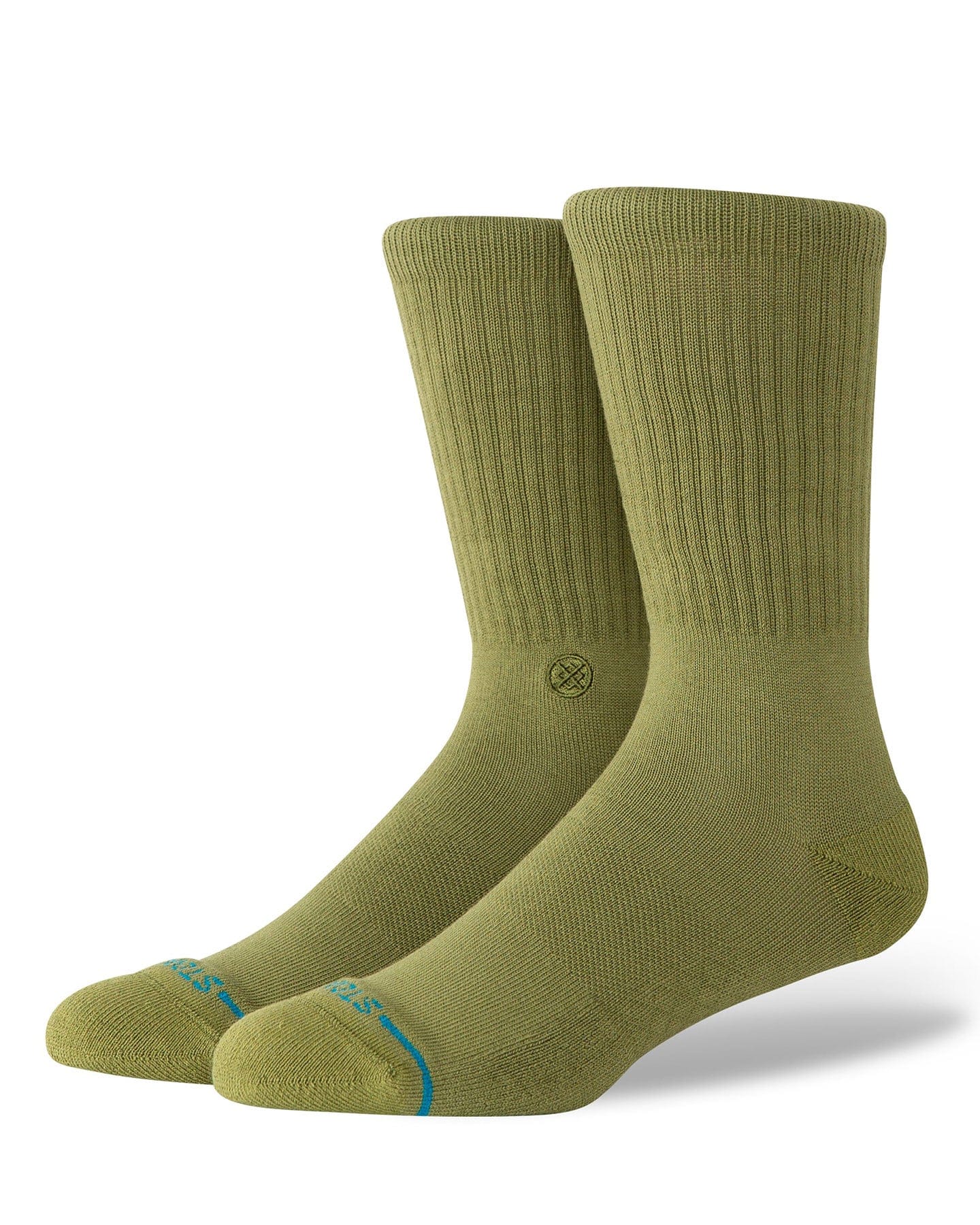 Stance Icon Socks - Olive - -
