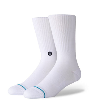 Stance Socks Medium (6-8.5) Stance Icon - White