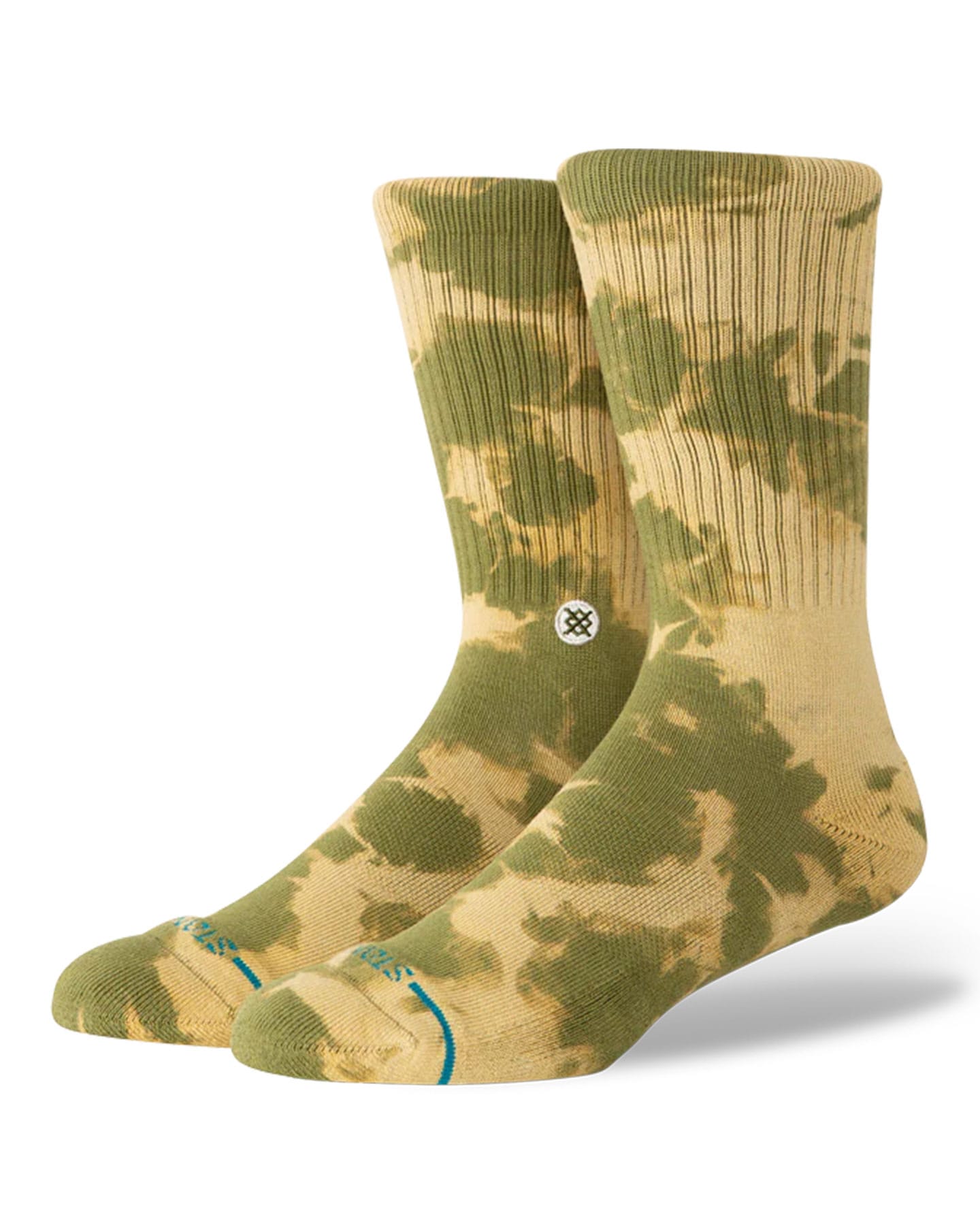 Stance Spotty Dye Crew Socks - A556A26SPO-OLV - 190107658850