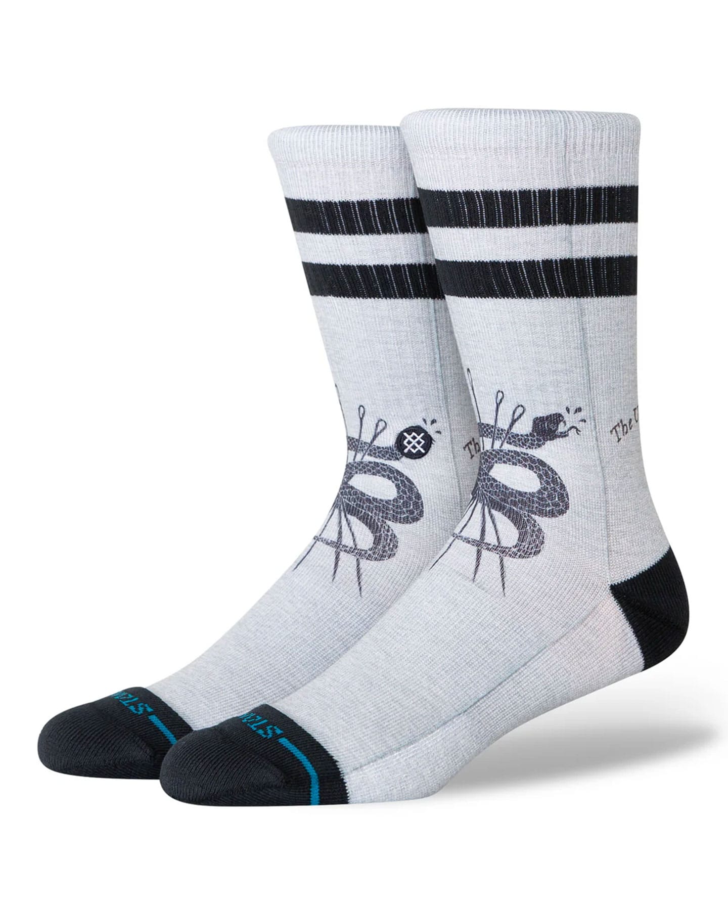 Stance Threads Crew Socks - Black - A556C26THR -
