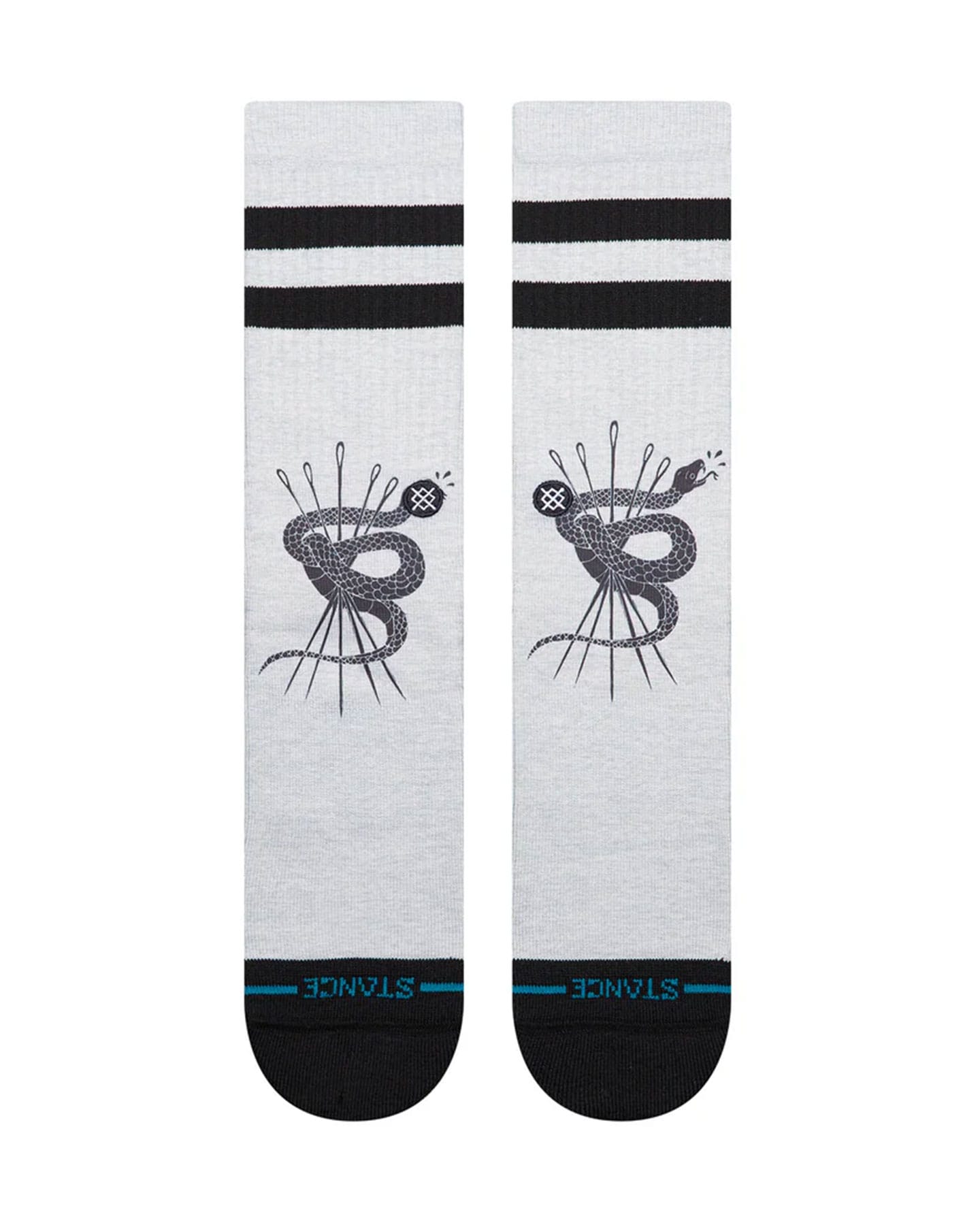 Stance Threads Crew Socks - Black - A556C26THR -