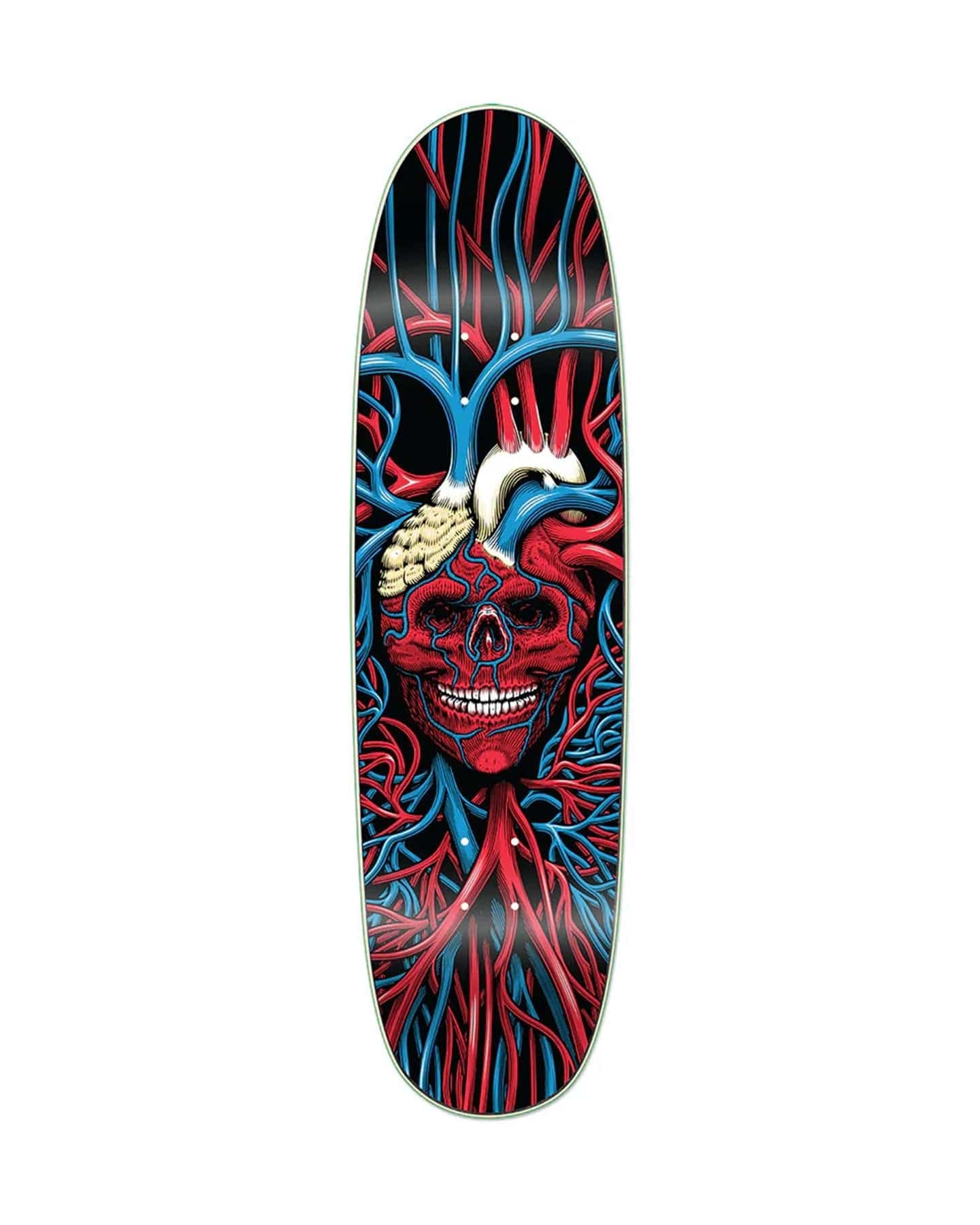 Strangelove Heart Skull Black Velvet Deck - 8.875" - - 77877495