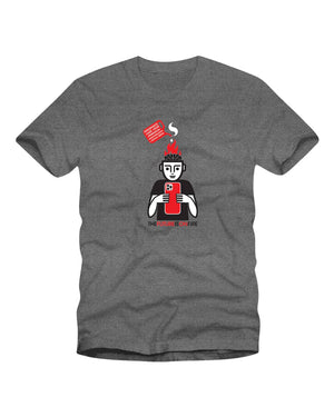 Strangelove The Future Is On Fire Tee - Graphite Heather - -