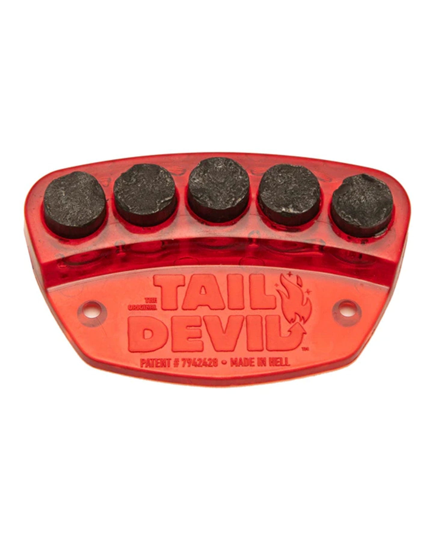Tail Devil Skateboard Spark Plate - Red - - 769894381540