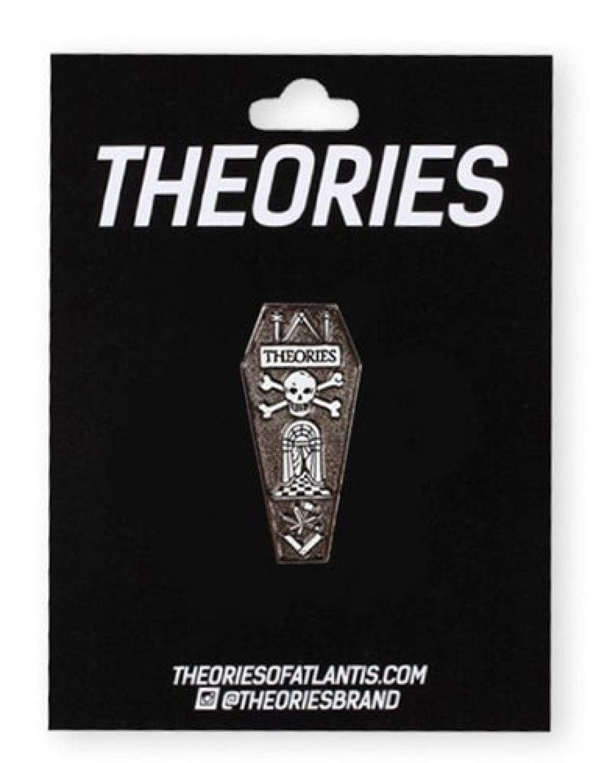 Theories Pin Theories Coffin Enamel Pin