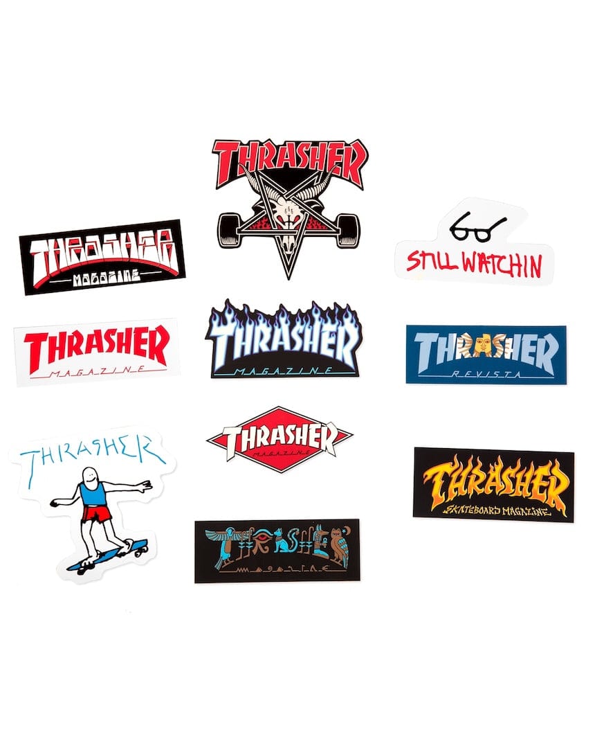 Thrasher Collage Ins 10 Pack Stickers - Multi - - 82853367