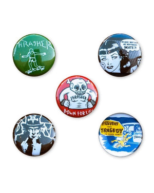 Thrasher Usual Suspects Buttons - Multi - - 14428663