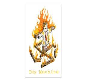 Toy Machine Charred Cross Sticker - -