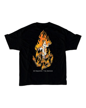 Toy Machine Charred Cross Tee - -