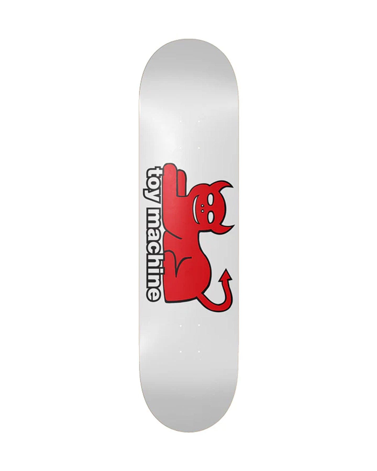 Toy Machine Devil Cat White Deck - 8.25" - BRDTM0408 - 827059459401