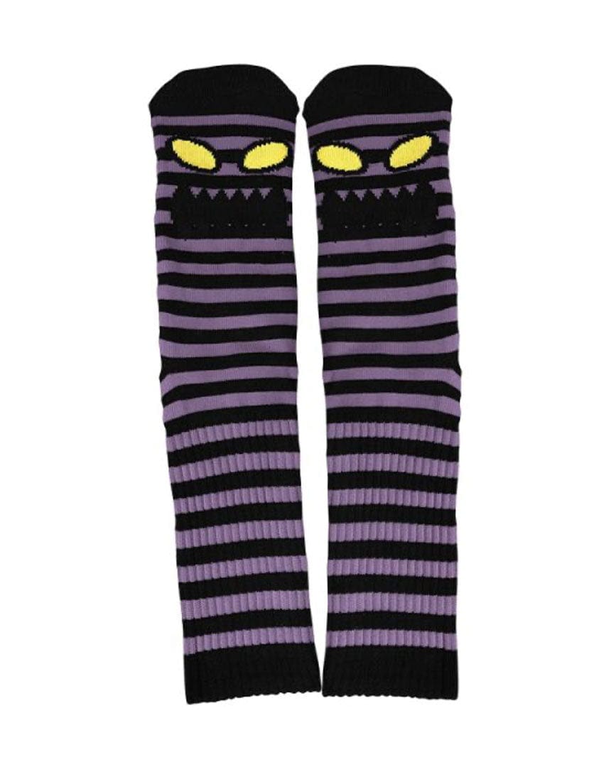 Toy Machine Face Mini Stripes Socks - Purple - SOCTM0054-PRP - 827059442823