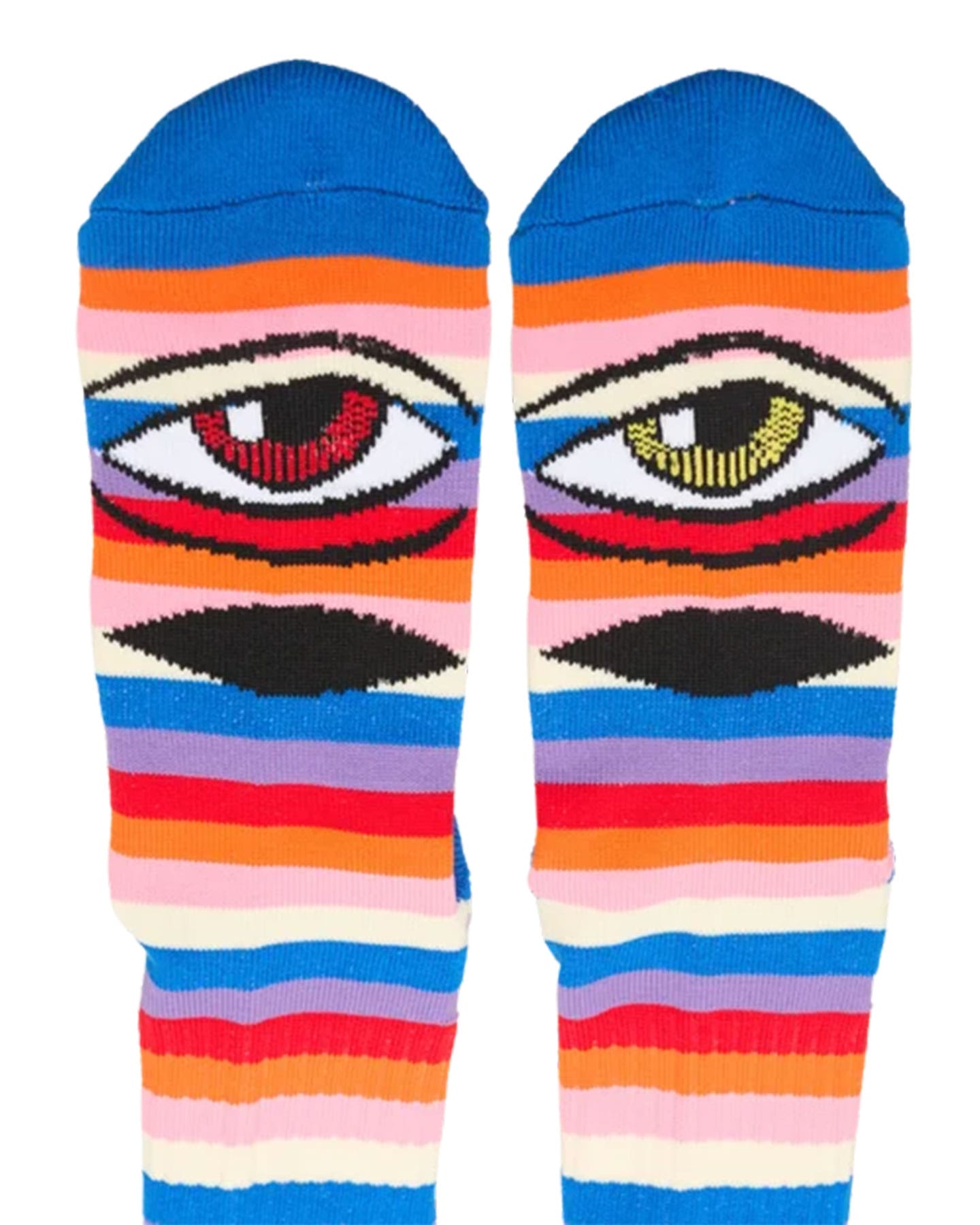 Toy Machine Sect Eye Rainbow Socks - Blue - SOCTM0046 - 827059468793