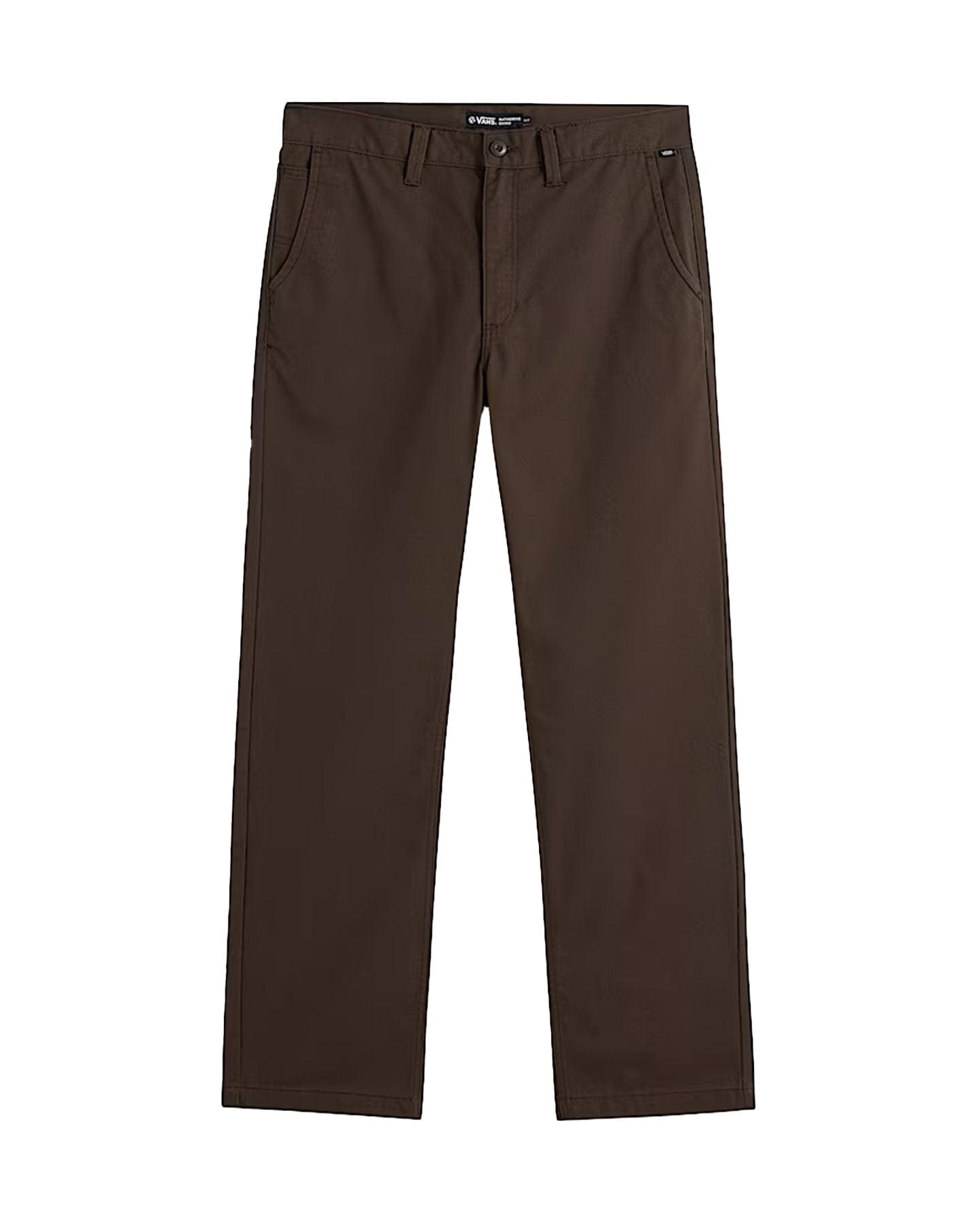 Vans Authentic Relaxed Chino Pants - Coal Brown - VN000HZBEMP - 197804385874