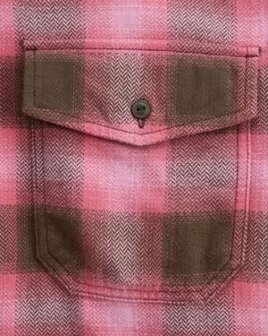 Vans Bixby Plaid Flannel - Coal Brown / Pink Dawn - -