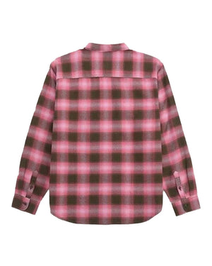 Vans Bixby Plaid Flannel - Coal Brown / Pink Dawn - -
