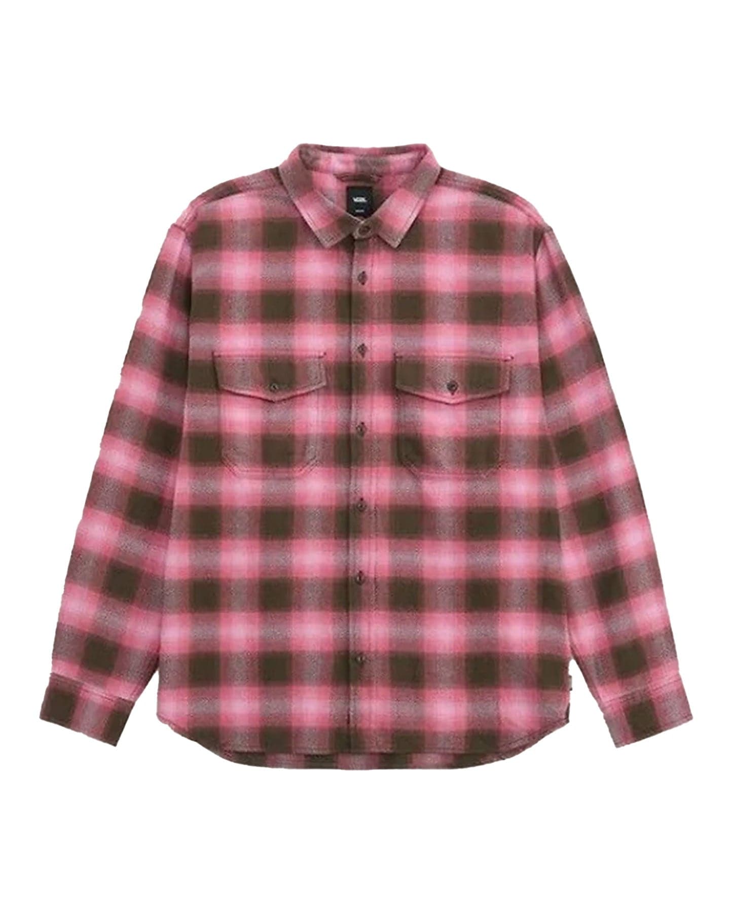 Vans Bixby Plaid Flannel - Coal Brown / Pink Dawn - -