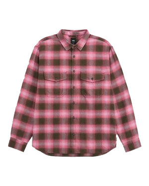 Vans Bixby Plaid Flannel - Coal Brown / Pink Dawn - -