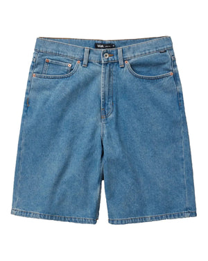 Vans Check-5 Baggy Denim Shorts - Stonewash Blue - -