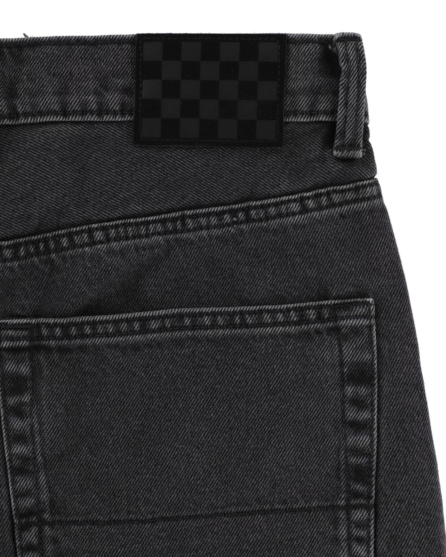 Vans Check-5 Denim Shorts - Washed Black - -