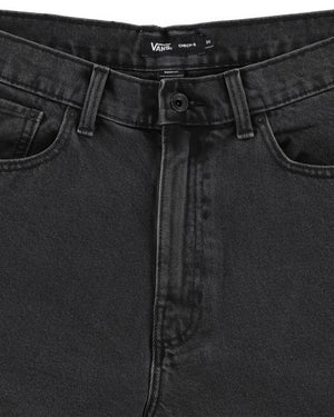 Vans Check-5 Denim Shorts - Washed Black - -