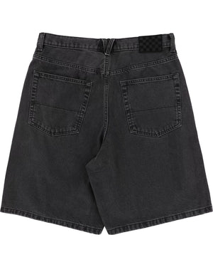 Vans Check-5 Denim Shorts - Washed Black - -