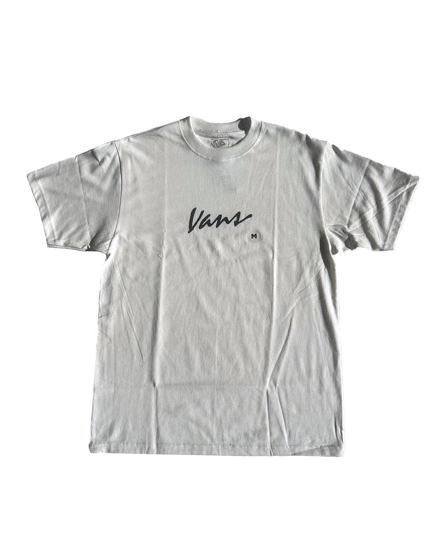 Vans Classic Script Tee - Marshmallow / Black - VN000PF0KIG - 197804357932
