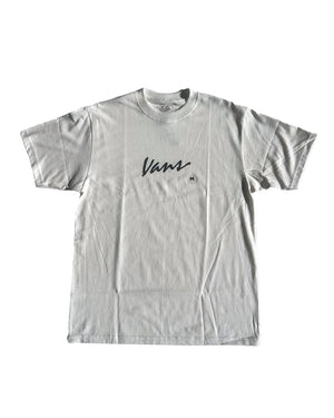 Vans Classic Script Tee - Marshmallow / Black - VN000PF0KIG - 197804357932