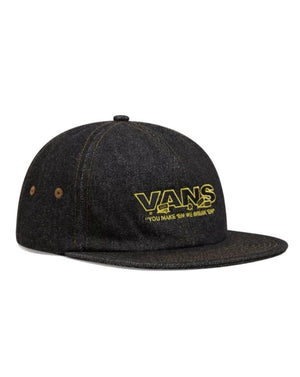 Vans Cushman Jockey Hat - Black - VN000HS3BLK - 197065489854