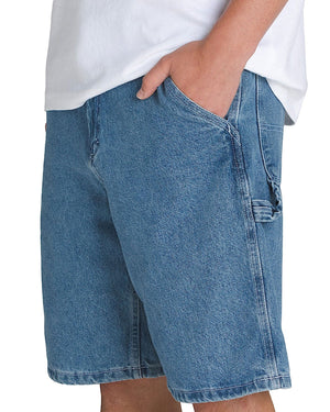 Vans Drill Chore Loose Denim Shorts - Stone Wash - -