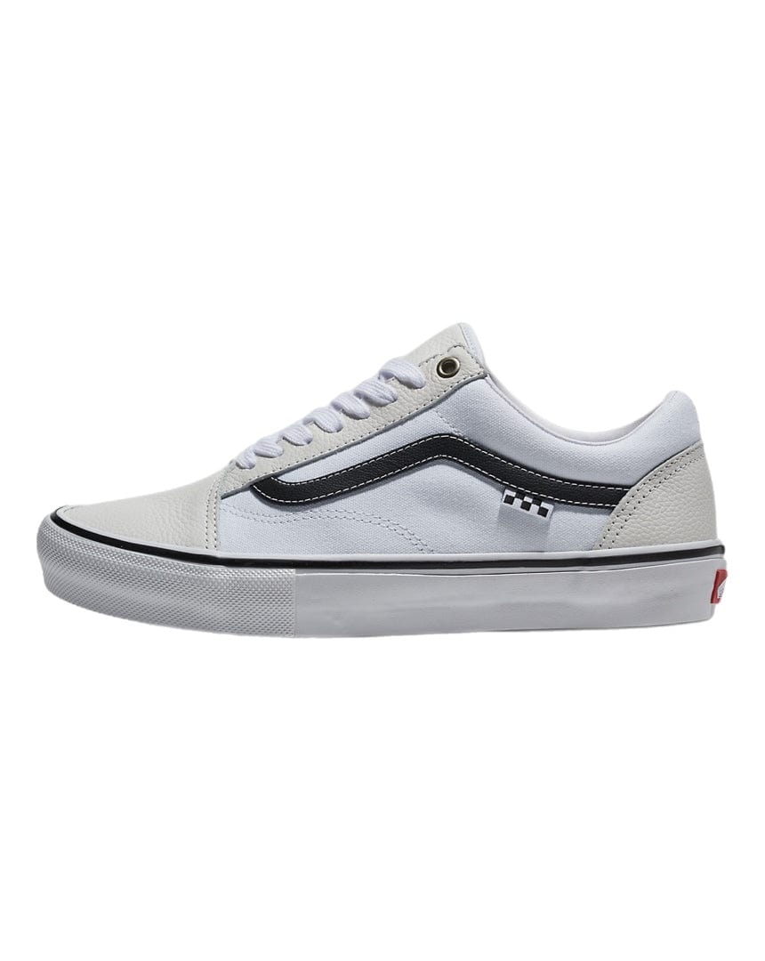 Vans Footwear Vans Skate Old Skool - Leather White / White