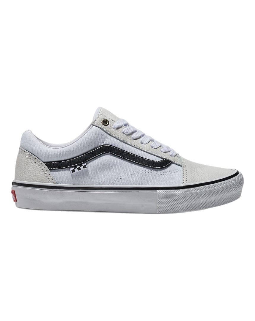 Vans Footwear 8 Vans Skate Old Skool - Leather White / White