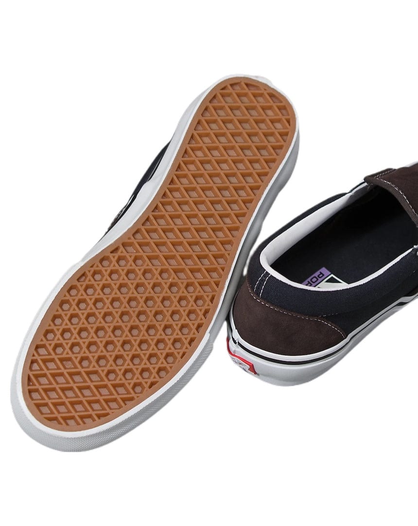 Vans Footwear Vans Skate Slip On - Dark Brown / Navy