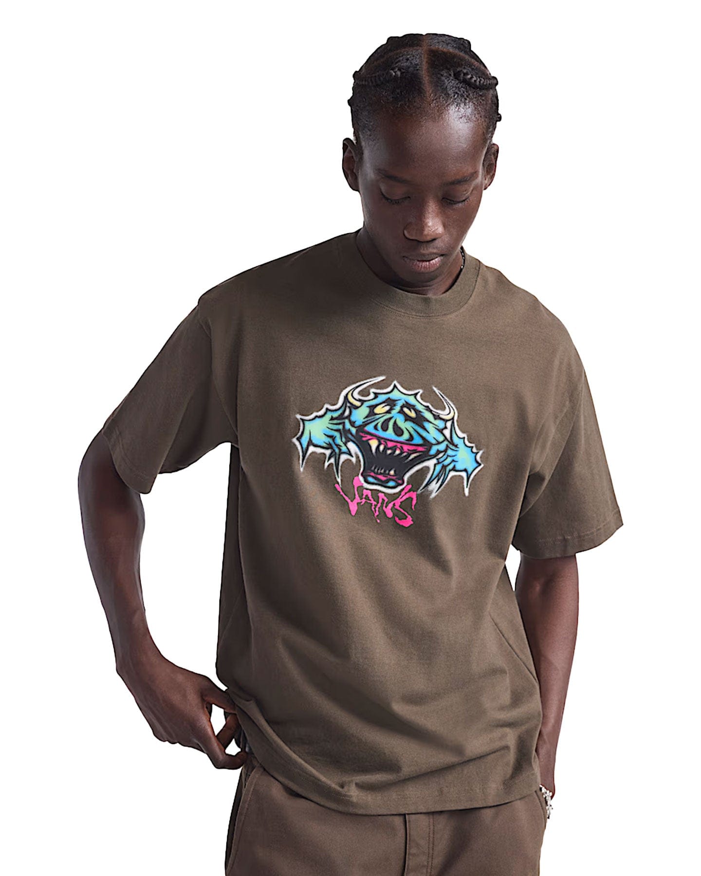 Vans Goofy Ghoul Shirt - Coal Brown - -