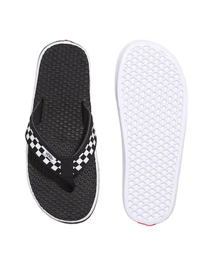 Vans La Costa Lite Sandals - Black / White / Checkerboard - -
