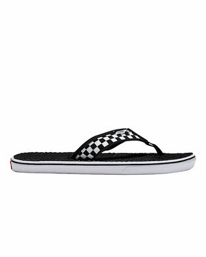 Vans La Costa Lite Sandals - Black / White / Checkerboard - -
