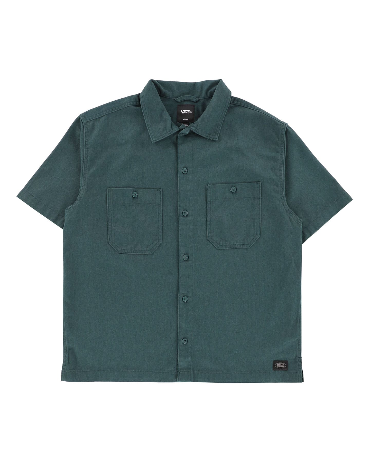 Vans Larkspur Solid Shirt - Mystic Moss - -