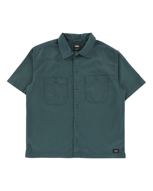 Vans Larkspur Solid Shirt - Mystic Moss - -