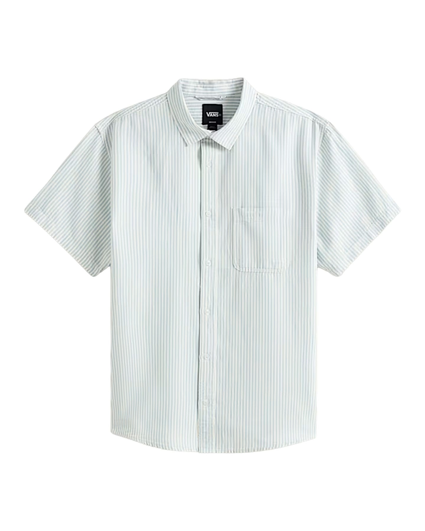 Vans Lawson Stripe Button Up - Dawn Mist / Marshmallow - -