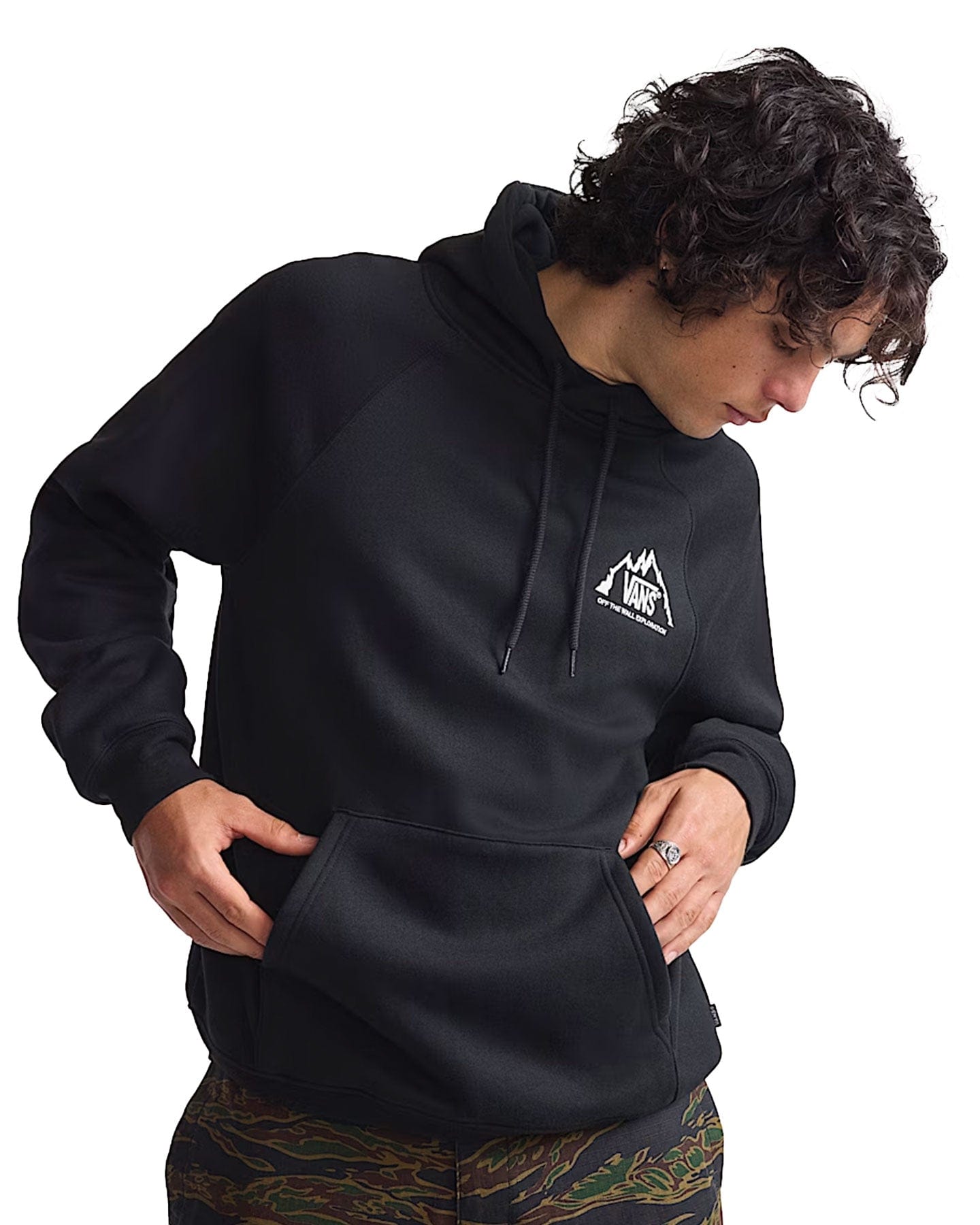Vans MTE Crestline Logo Pullover Hoodie - Black - -