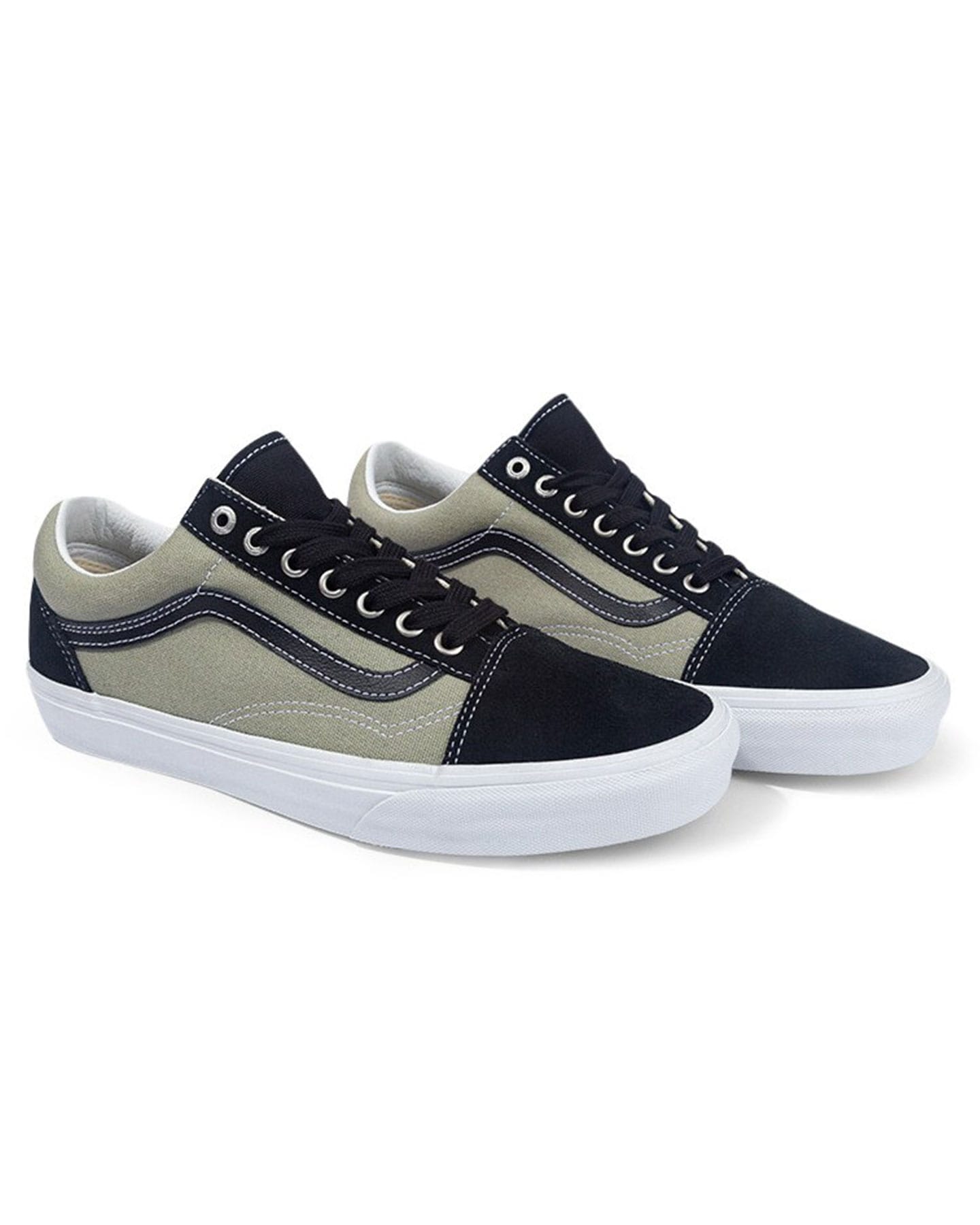 Vans Old Skool - Black / Olive - -