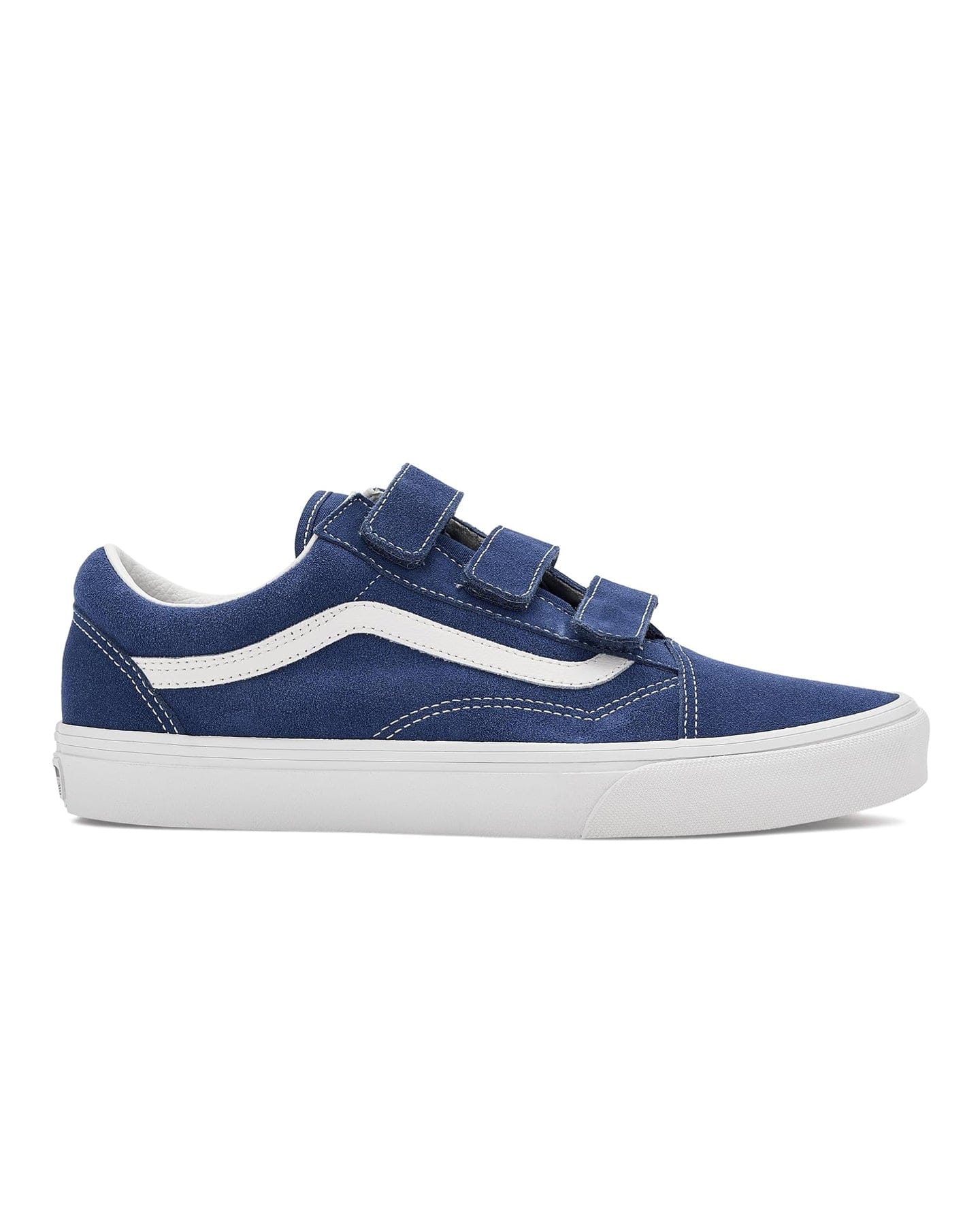 Vans Old Skool Velcro - Suede / Deep indigo - -