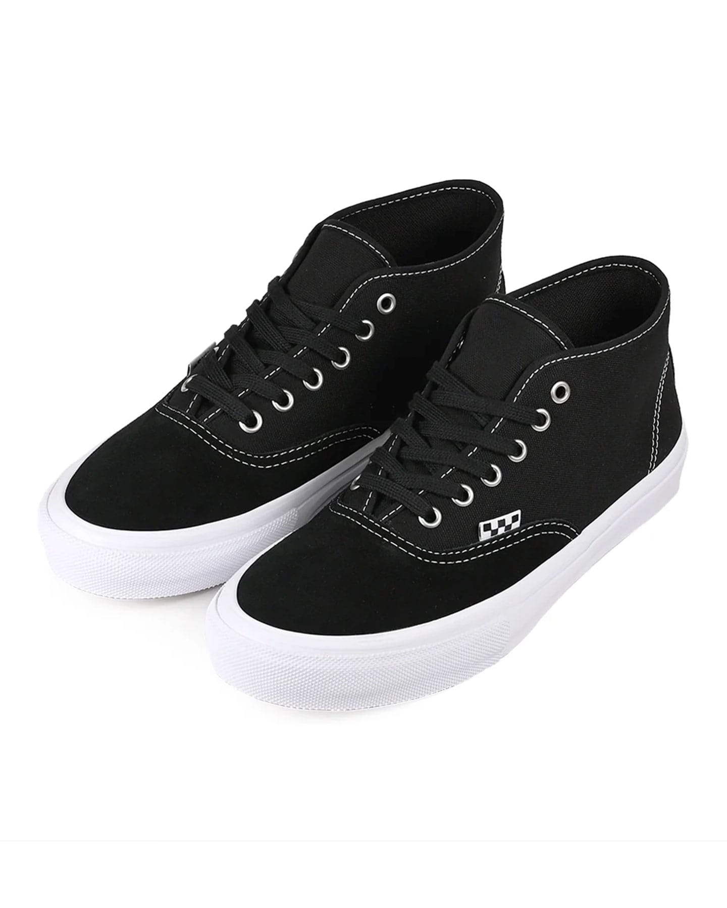 Vans Skate Authentic Mid - Black / White - -