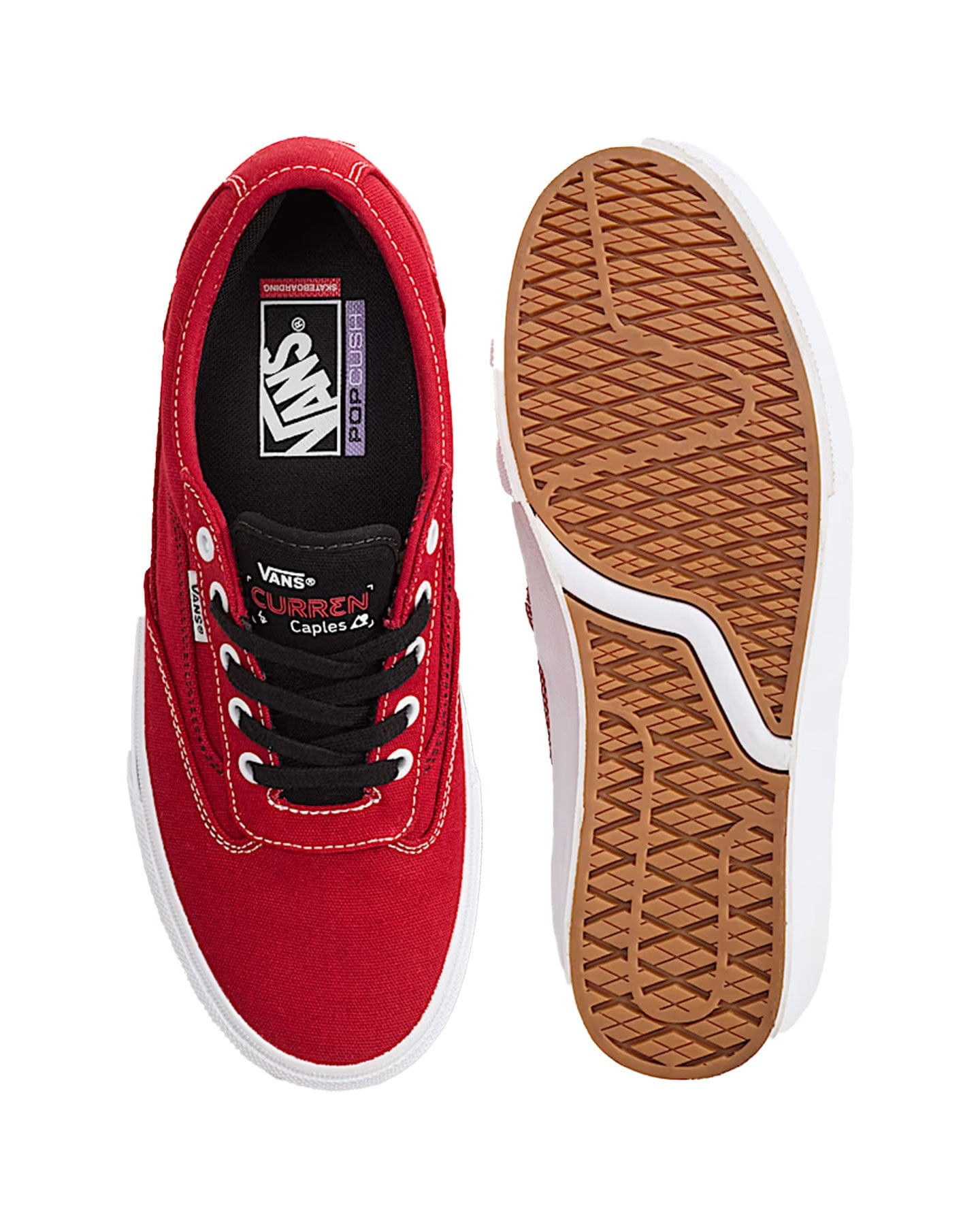 Vans Skate Curren Caples - Red / White - -