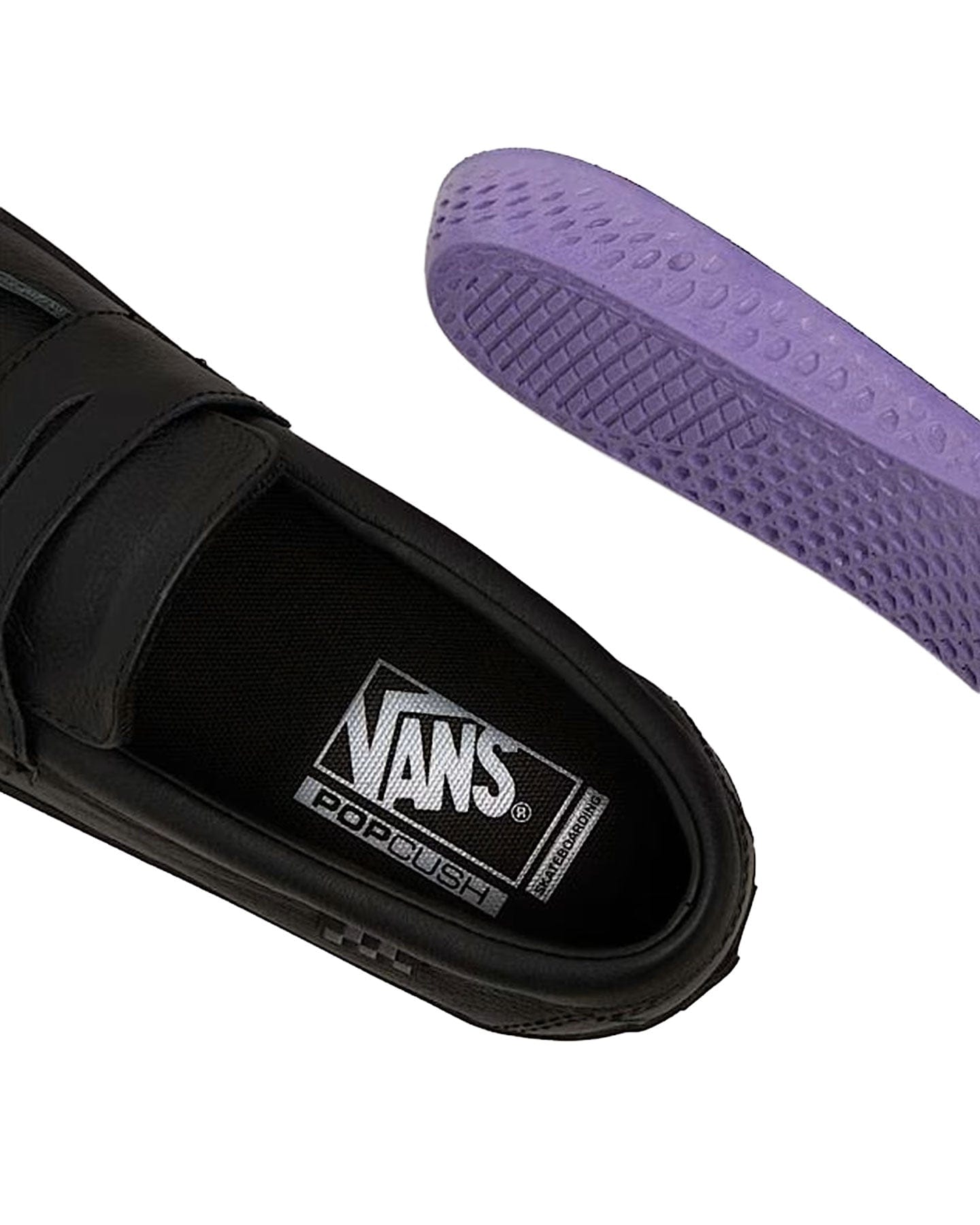 Vans Skate Loafer Leather - Black / Black - -