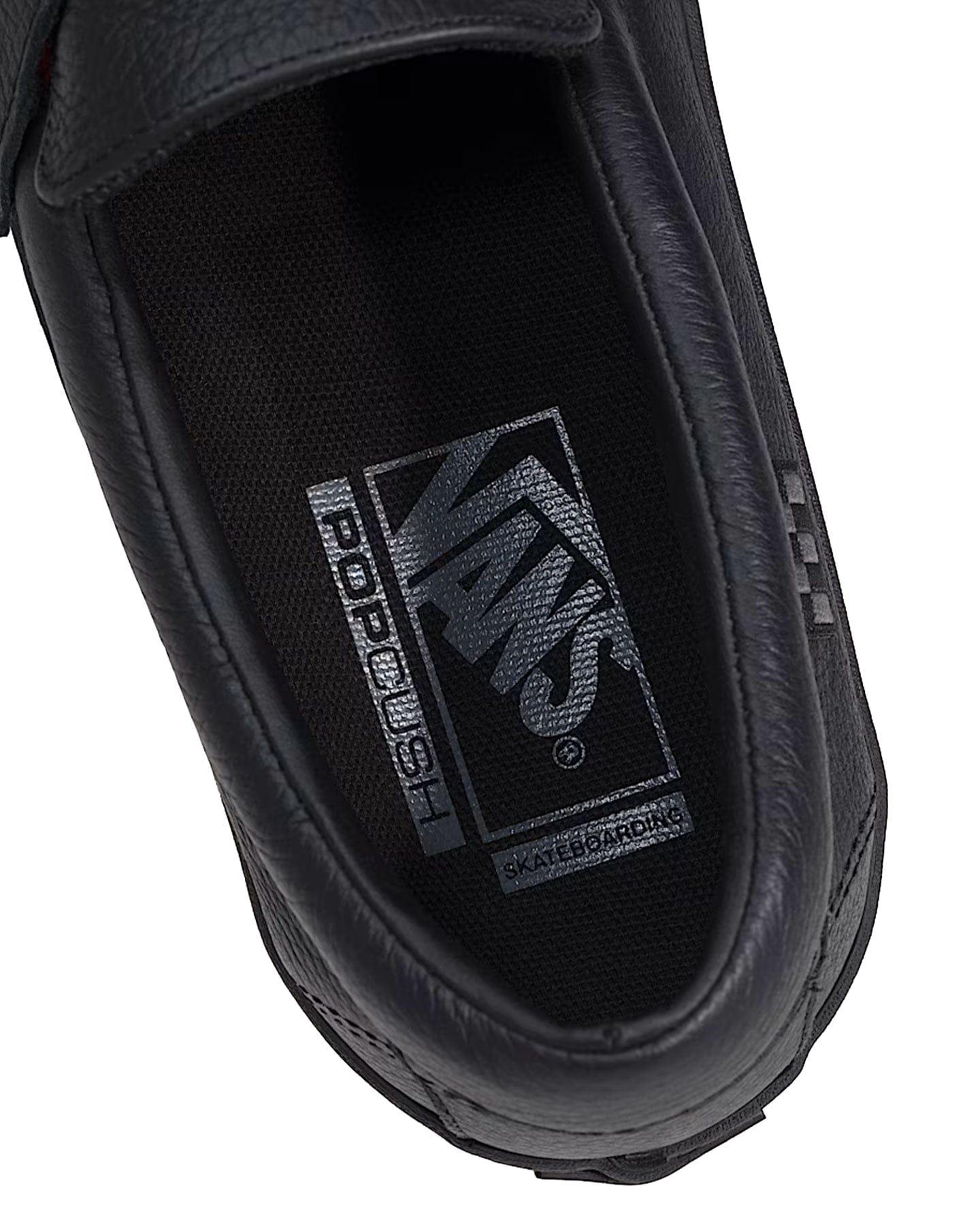 Vans Skate Loafer Leather - Black / Black - -