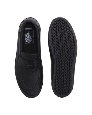 Vans Skate Loafer Leather - Black / Black - -