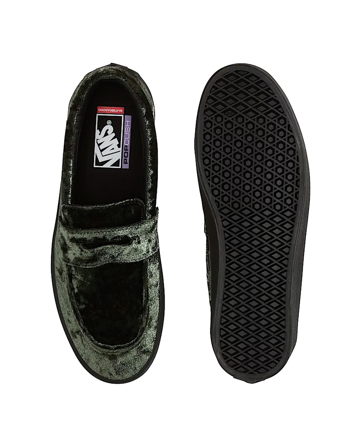 Vans Skate Loafer - Velvet Oil Green - -