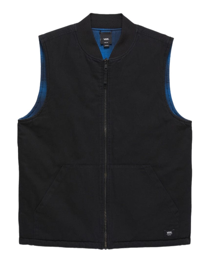 Vans Talbot Reversible Vest - Black / True Blue - VN000HMMBTE - 197065485795