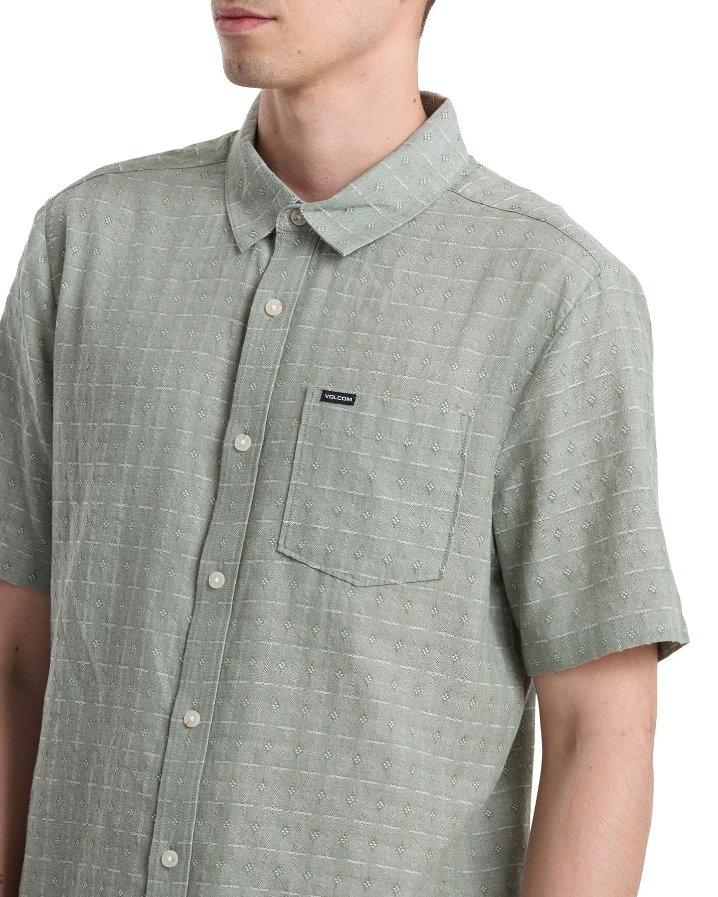 Volcom Bankstone II Shirt - Brown Olive - -